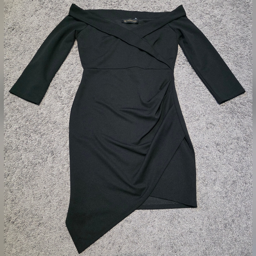 Elegant Black Off-Shoulder Dress